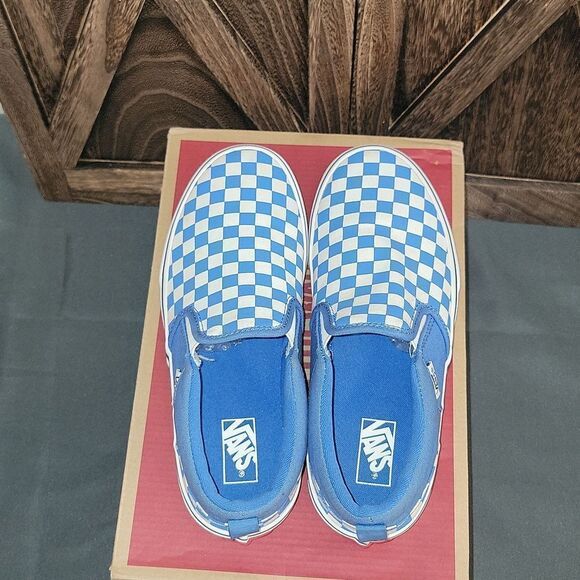 Vans Classic Slip On Checkerboard Shoes Size 5.5 Youth / Women 7 - Picture 6 of 13